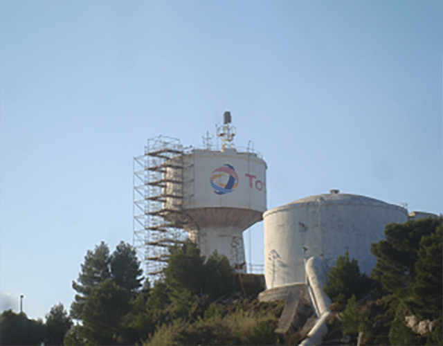 Echafaudage sur Chateau d'eau